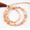 Natural Sunstone Smooth Oval Beads Strand Length 12 Inches and Size 5mm to 10.5mm approx.